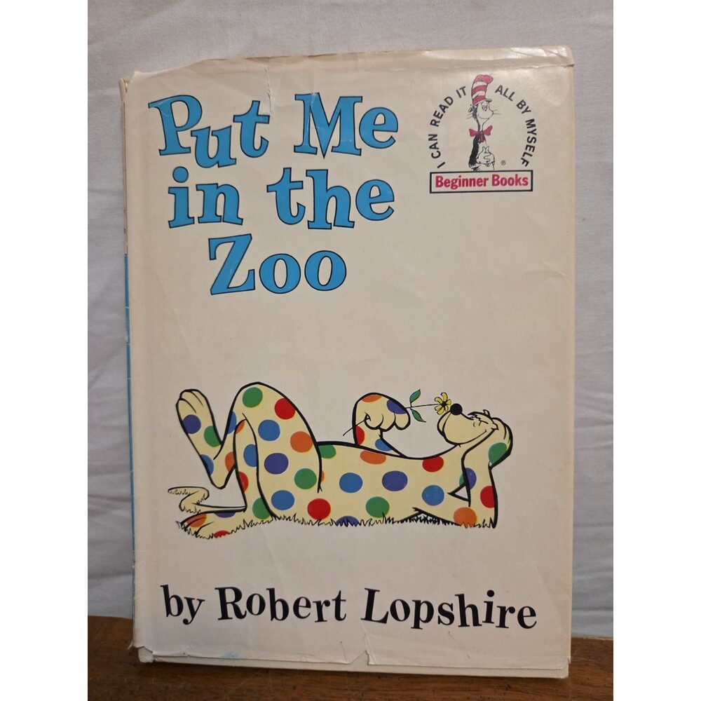 Put Me in the Zoo Lopshire Beginner Books 1960 Hardcover Dust Jacket Vintage